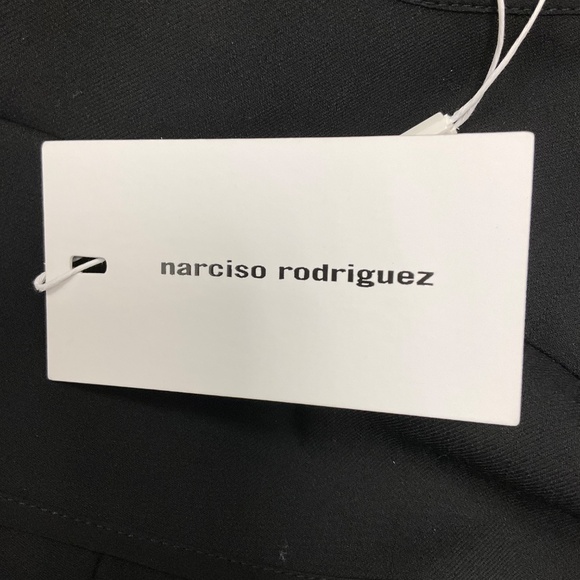 NARCISO RODRIGUEZ BLACK GABARDINE CUTOUT DRESS - Picture 5 of 5